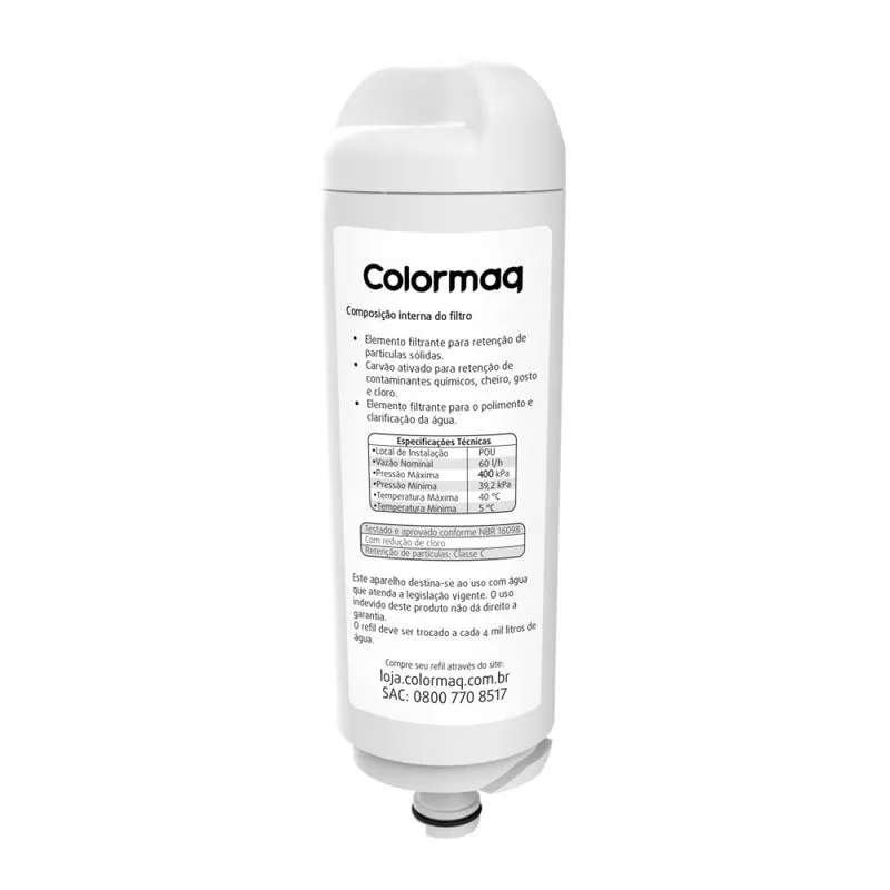 Filtro Colormaq para Purificador Eletrônico Acqua e Linha Pró